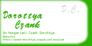 dorottya czank business card